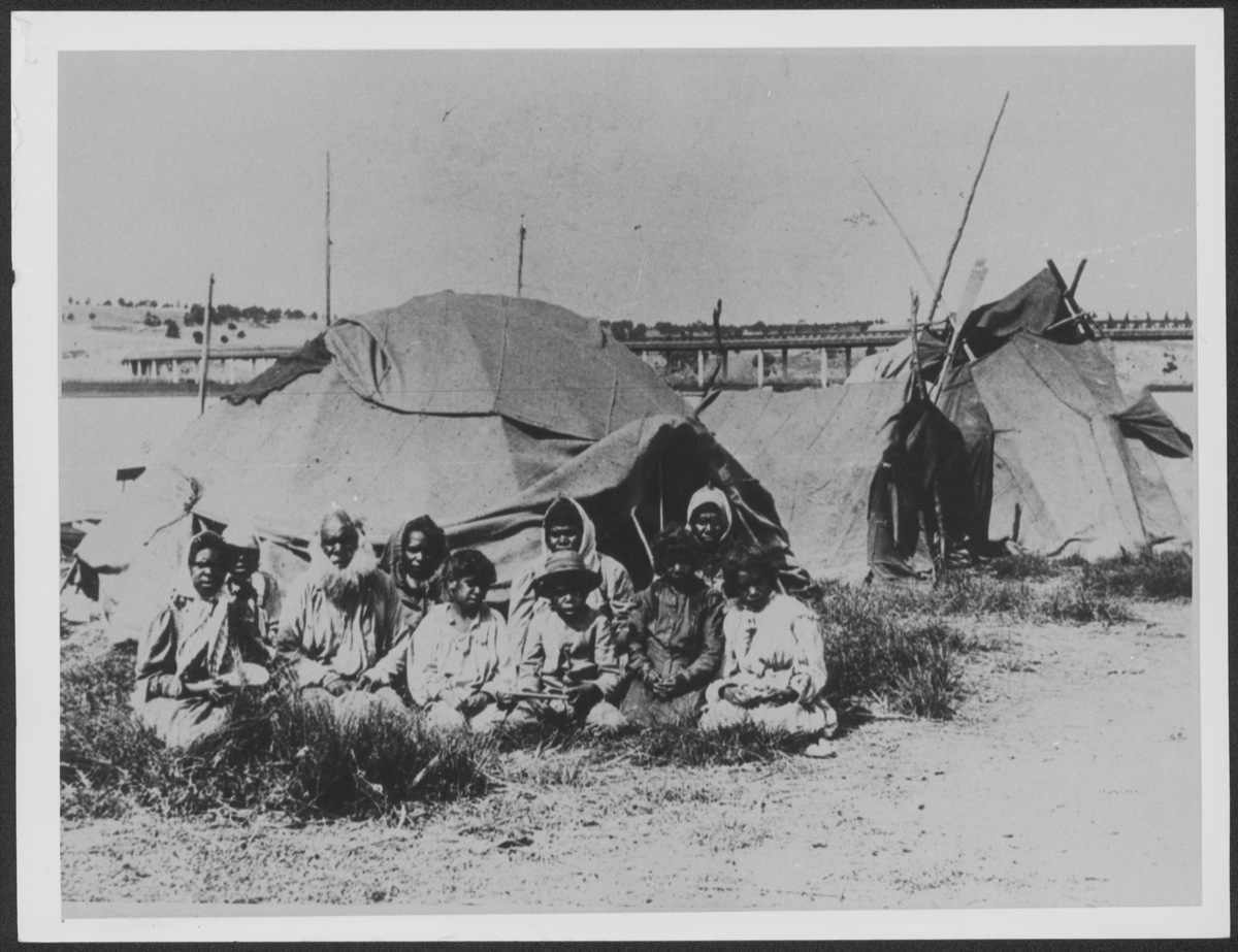 Aboriginal Riverside Camp, 1870